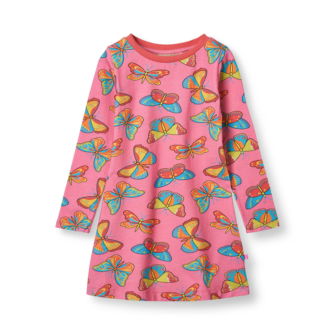 Smafolkちょうちょ柄のワンピース
