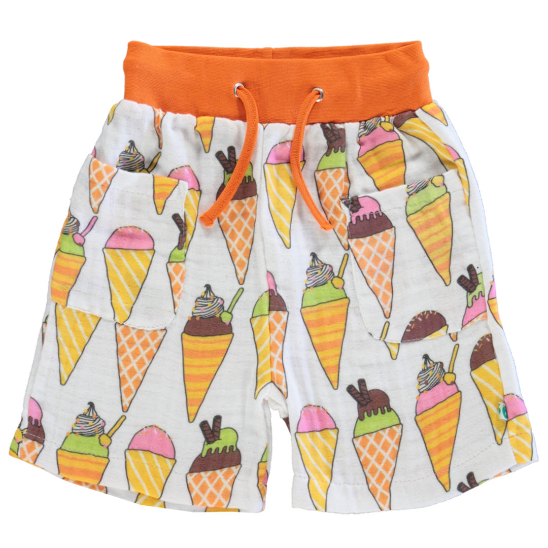Smafolkアイスクリーム柄のショートパンツ