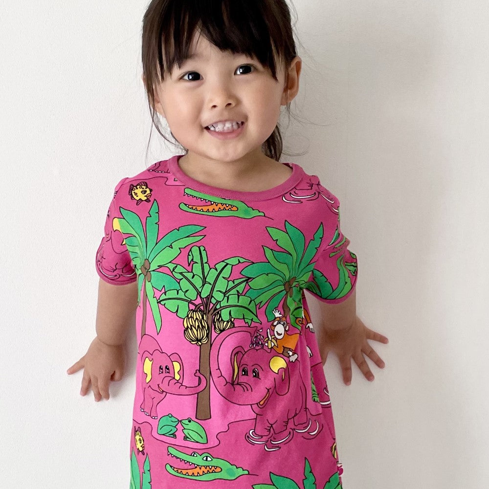 Smafolkジャングル柄Tシャツ
