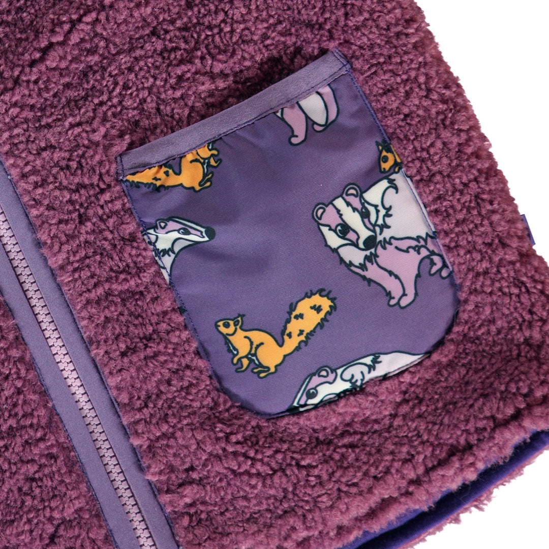 Smafolkアナグマとリスのふわもこベスト