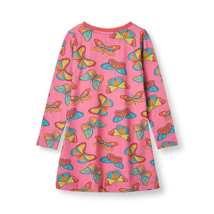 Smafolkちょうちょ柄のワンピース