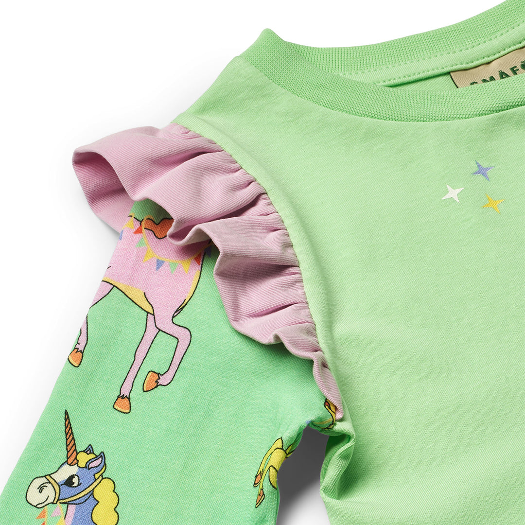 Smafolkユニコーン柄のワンピース