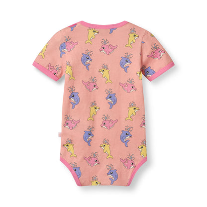 Smafollkイルカのロンパース