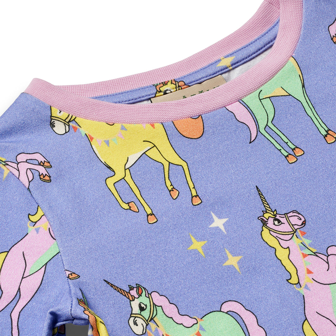 Smafolkユニコーン柄のパジャマセット