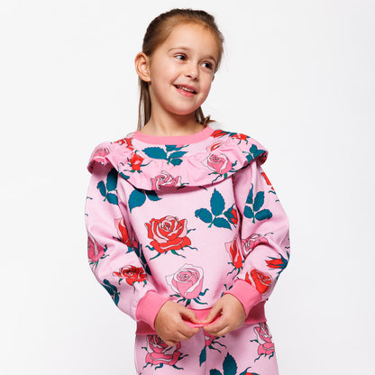 Smafolkローズ柄スウェットトップス