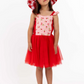 Oobiチェリー・ライプ・ベル・チュチュ・ドレス レッド 5Y-7Y
