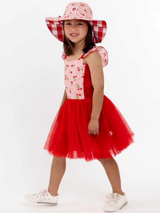 Oobi Cherry Ripe Bell Tutu Dress Red 5Y-7Y