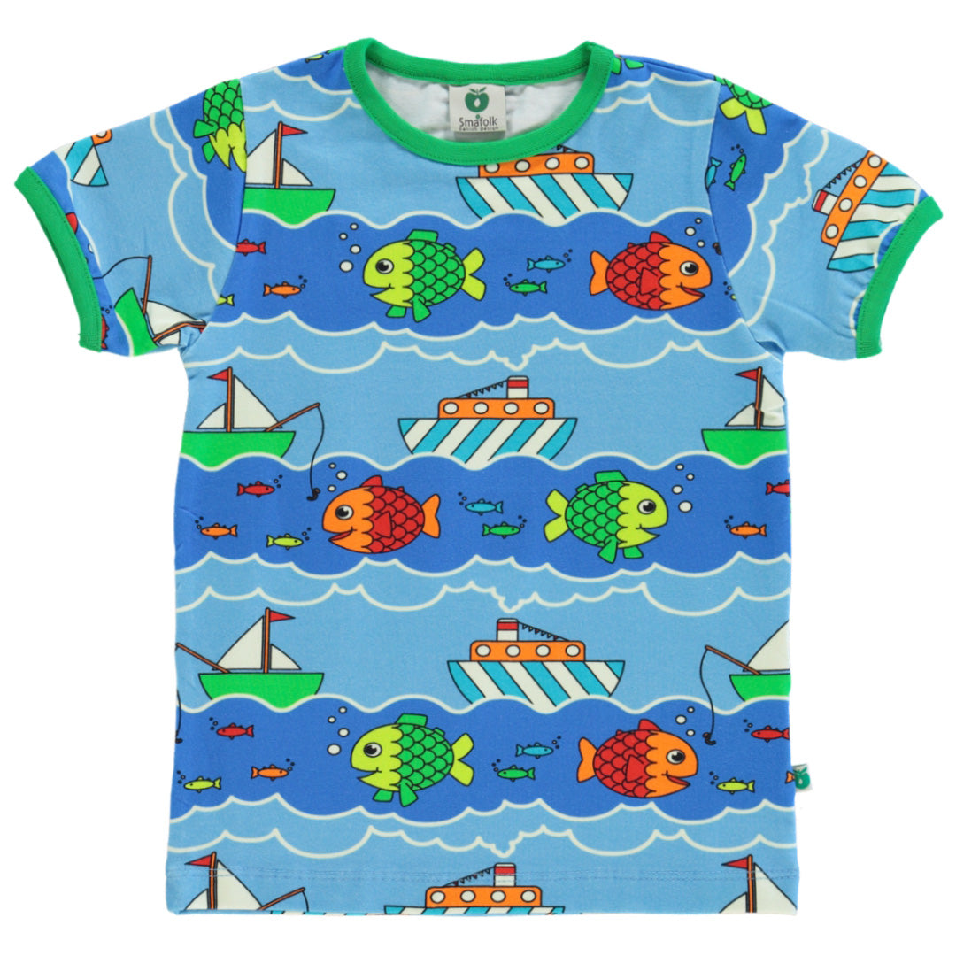 Smafolk Boat and Fish T-Shirt