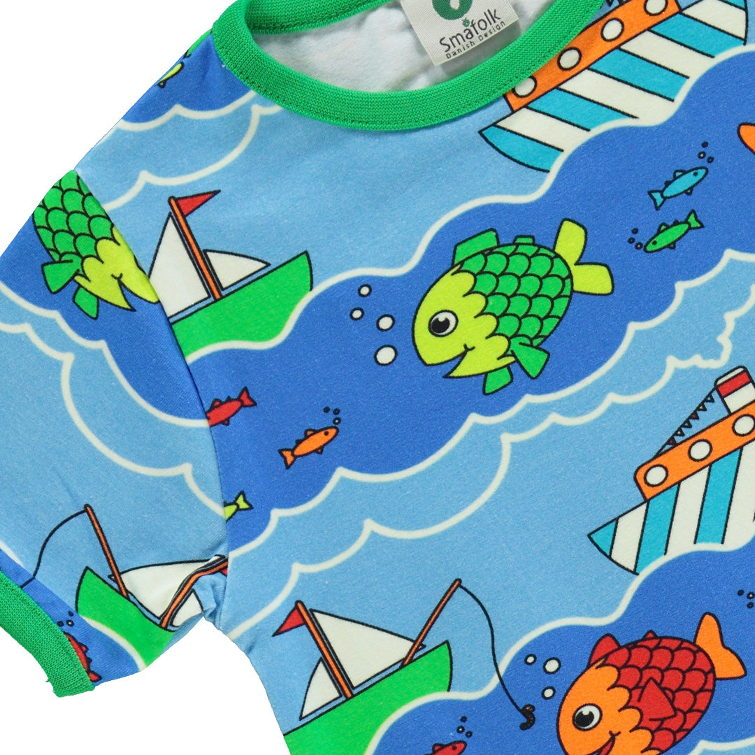 Smafolk Boat and Fish T-Shirt