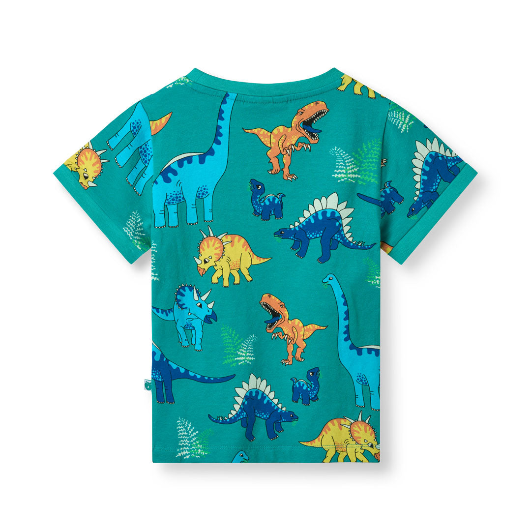 Smafolk恐竜柄のTシャツ