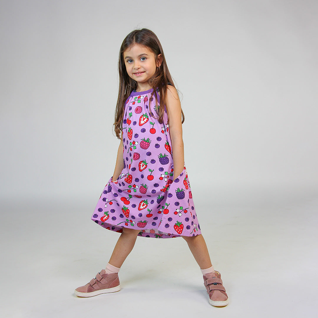 Smafolk Berry Print Sleeveless Dress